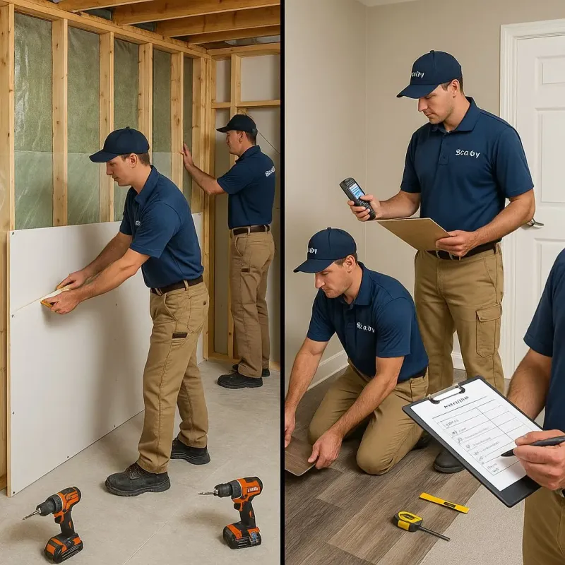 Repairs and Reconstruction process in Sanger, TX